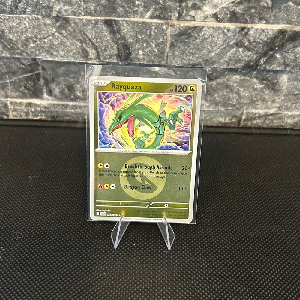 Pokemon Rayquazza 153/217 Reverse Holo Card from Ascended Heroes Set‎ M/NM